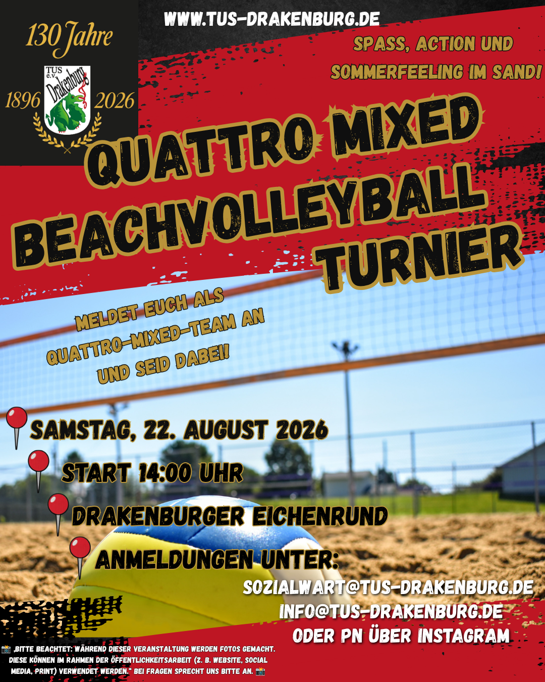 Werbebild Beachvolleyball